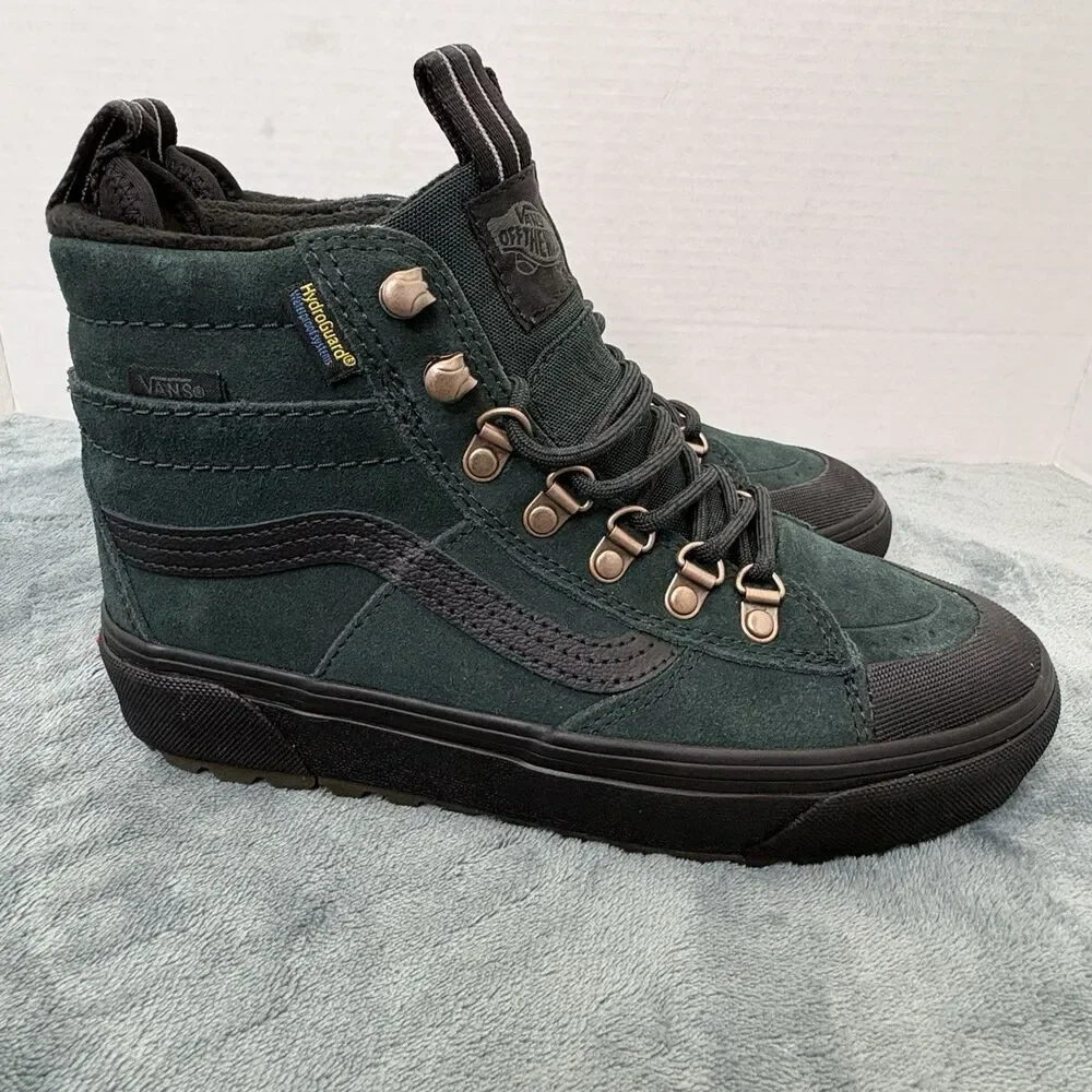 Vans Sk8-Hi MTE Waterproof Insulated Boots -Scarab Green- Men's 5/Women's 6.5